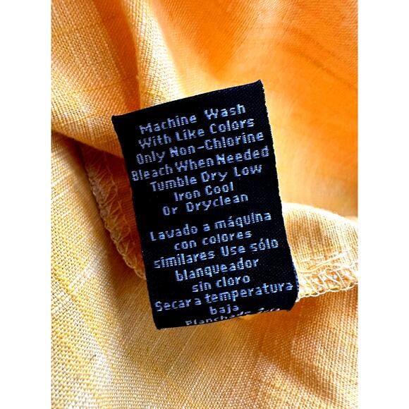 Sharagano Yellow Zip-up Shirt Dress with 4 Functional Pockets Women’s Size 4 - Picture 9 of 9